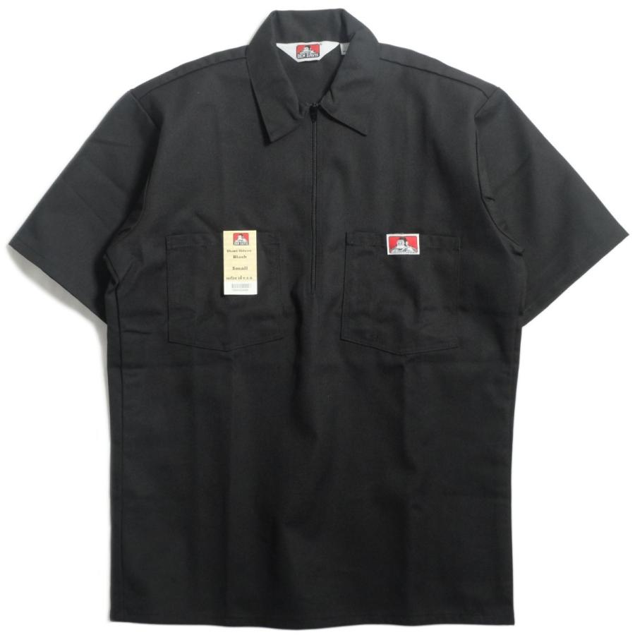 半袖シャツ ベンデイビス ハーフジップシャツ BEN DAVIS ベンデイビス 