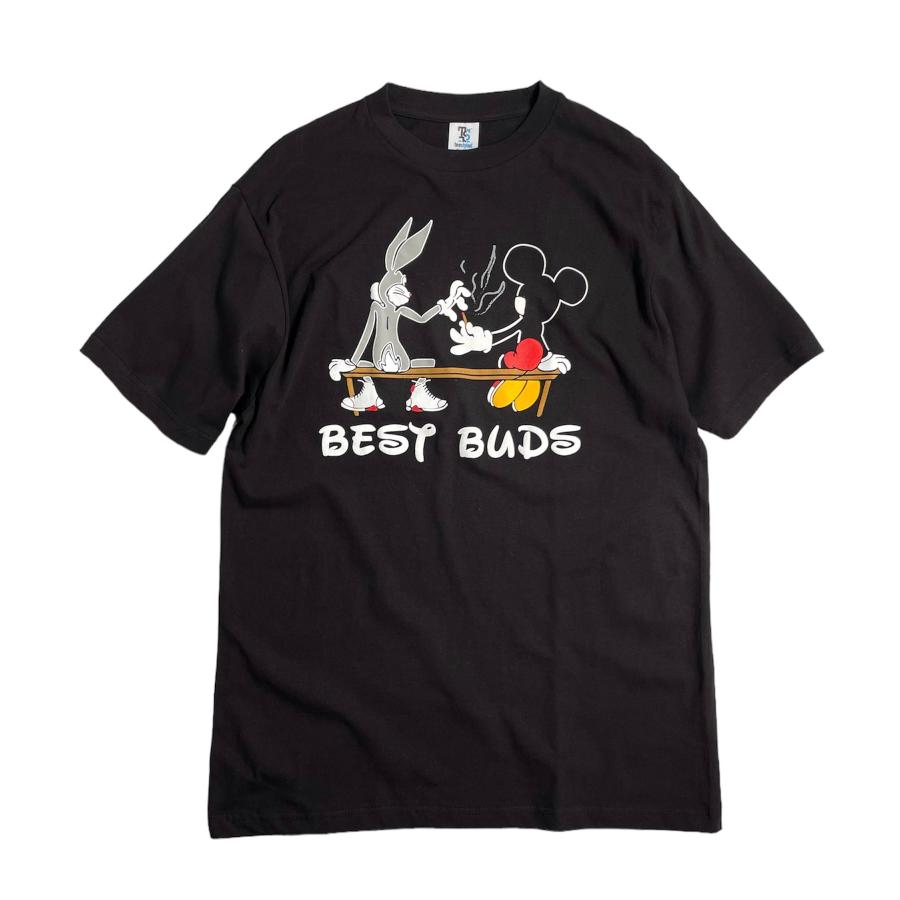 BEST BUDS ベストバッズ Tシャツ ブラック メンズ レディース 半袖T