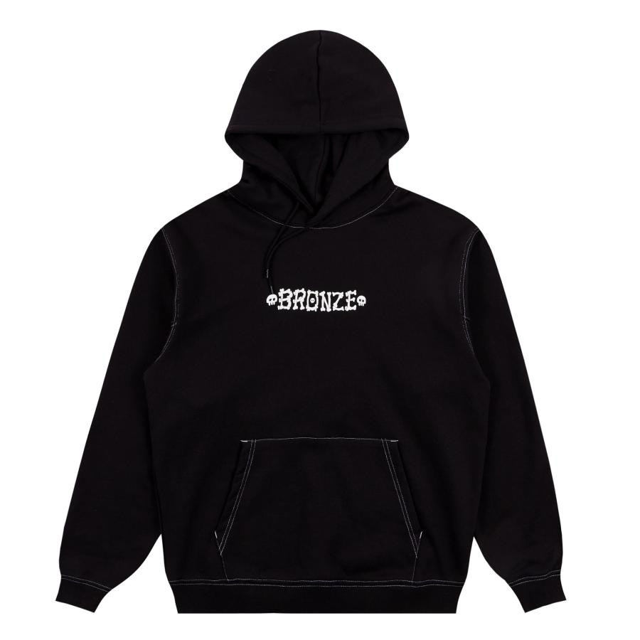 BRONZE 56K BONES HOODY ブラック メンズ レディース パーカー 
