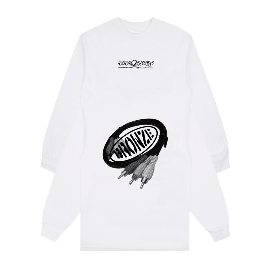 BRONZE 56K RCA Cords ロングスリーブ Tシャツ ホワイト メンズ