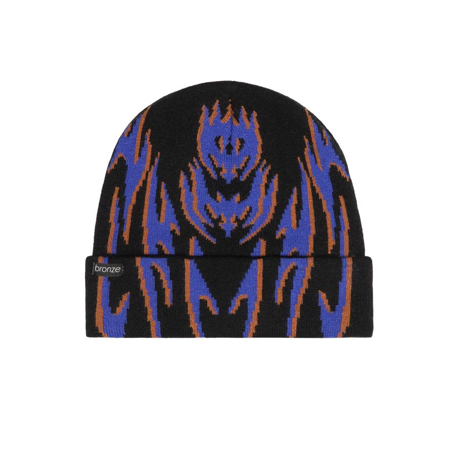 BRONZE 56K TRIBAL SPORT BEANIE - BLACK ビーニー ブラック メンズ