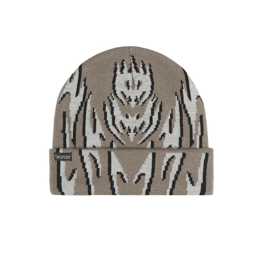BRONZE 56K TRIBAL SPORT BEANIE - GREY ビーニー グレー メンズ