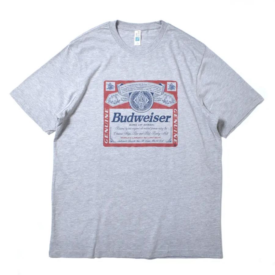 バドワイザー バド ビア Tシャツ ヘザーグレー #M7181 メンズ