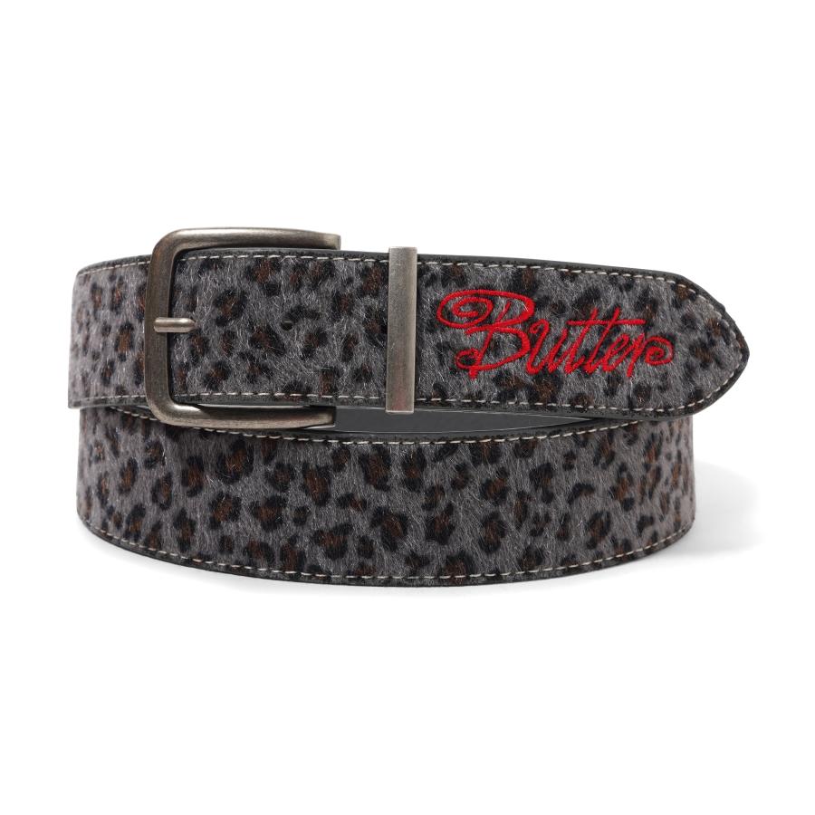 【希少】better goods ベルト Butter Goods（バターグッズ） BUTTER GOODS Animalhide Belt Grey