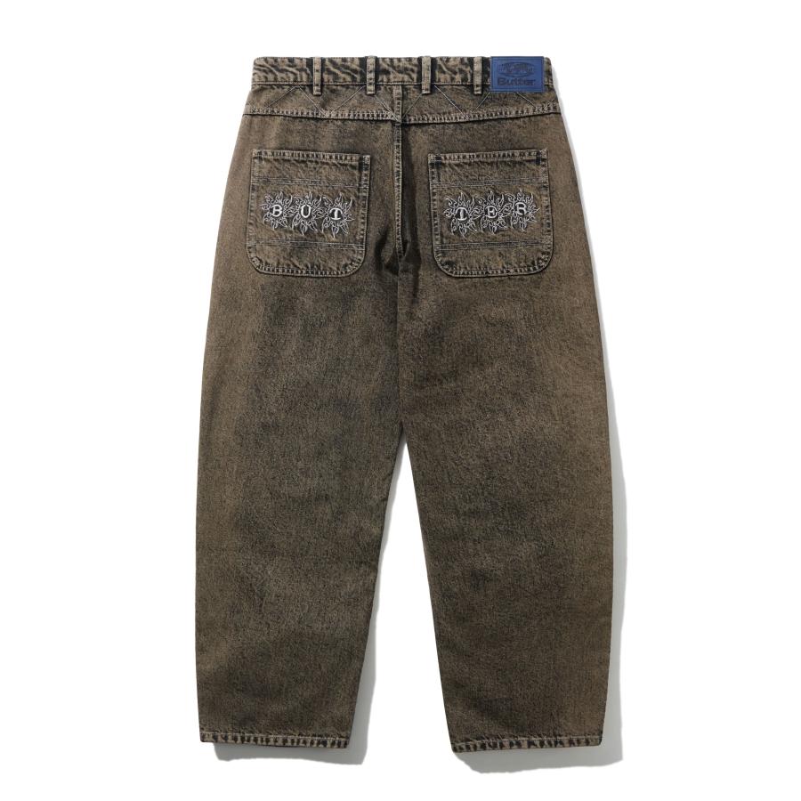 32 ブラウン Butter goods デニム バターグッズ ジーンズ Amazon | [バターグッズ] POOCH RELAXED DENIM JEANS [32inc