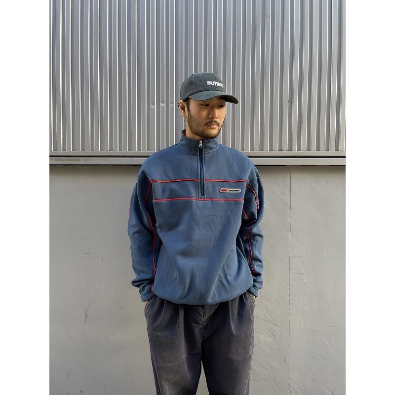 Butter Goods BUTTER GOODS PIPE 1/4ZIP プルオーバー スレートブルー 