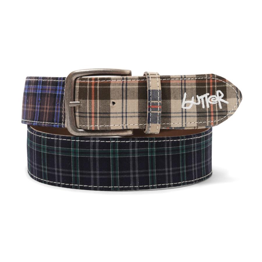 Butter Goods（バターグッズ） BUTTER GOODS Plaid Belt Patchwark