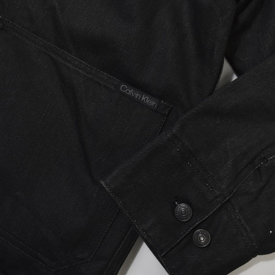 Calvin Klein シェルパライン デニム カバーオール ジャケット Calvin Klein シェルパライン デニム カバーオール ジャケット