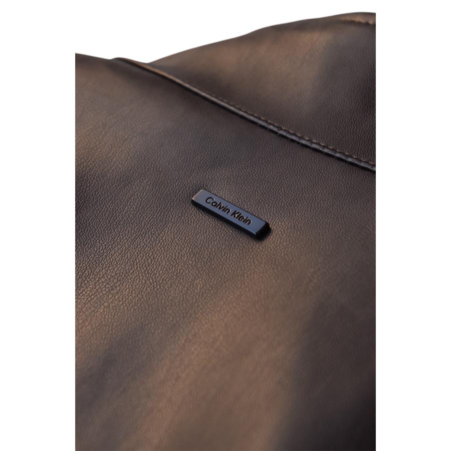 カルバンクライン　レザージャケット　羊革　リアルレザー　ダークブラウン 楽天市場】calvin klein レザー ジャケットの通販