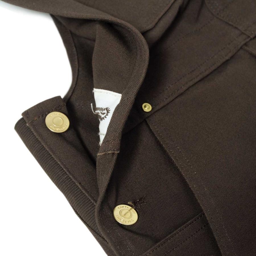 Carhartt（カーハート） ダック ビブ オーバーオール ダークブラウン