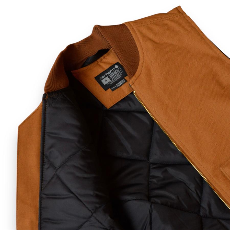 Carhartt カーハート ダック ベスト V01 ブラウン メンズ Carhartt カーハート ダック ベスト V01 ブラウン メンズ