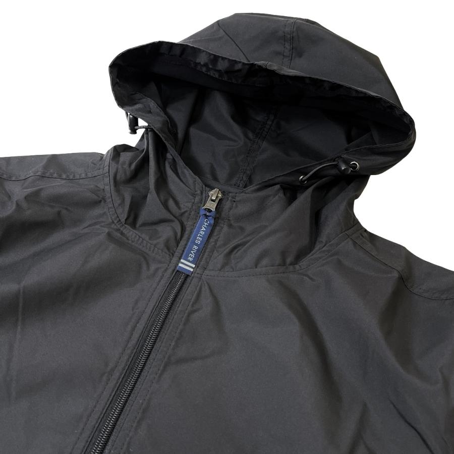 CHARLES RIVER APPAREL Pack-N-Go プルオーバー ブラック アノラック