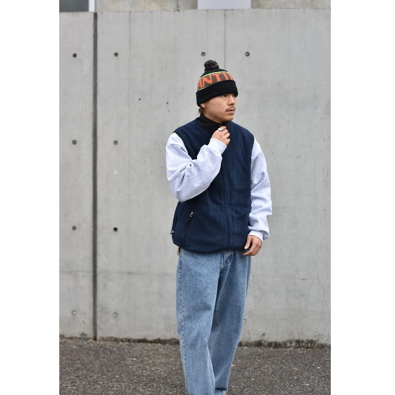 CHARLES RIVER APPAREL リッジ ライン フリース ベスト ネイビー