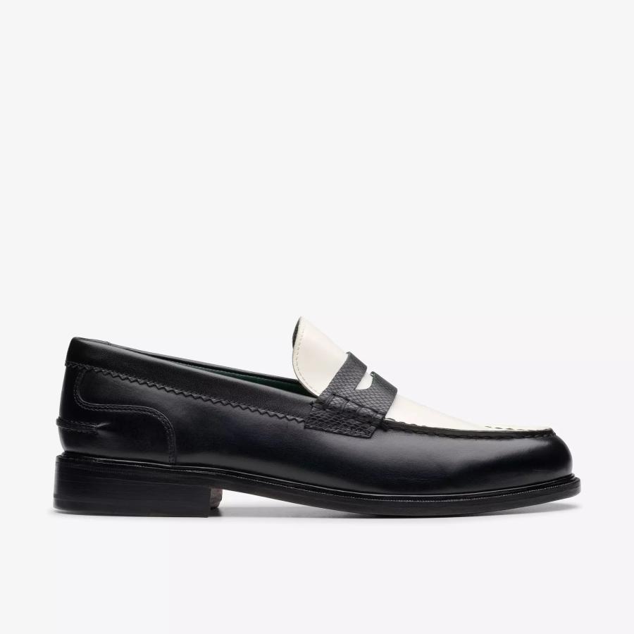Clarks（クラークス） Clarks Craft James Lo Loafer - Black