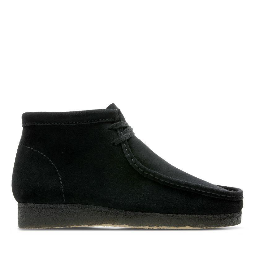 Clarks クラークス ワラビー ブーツ ブラックスエード メンズ