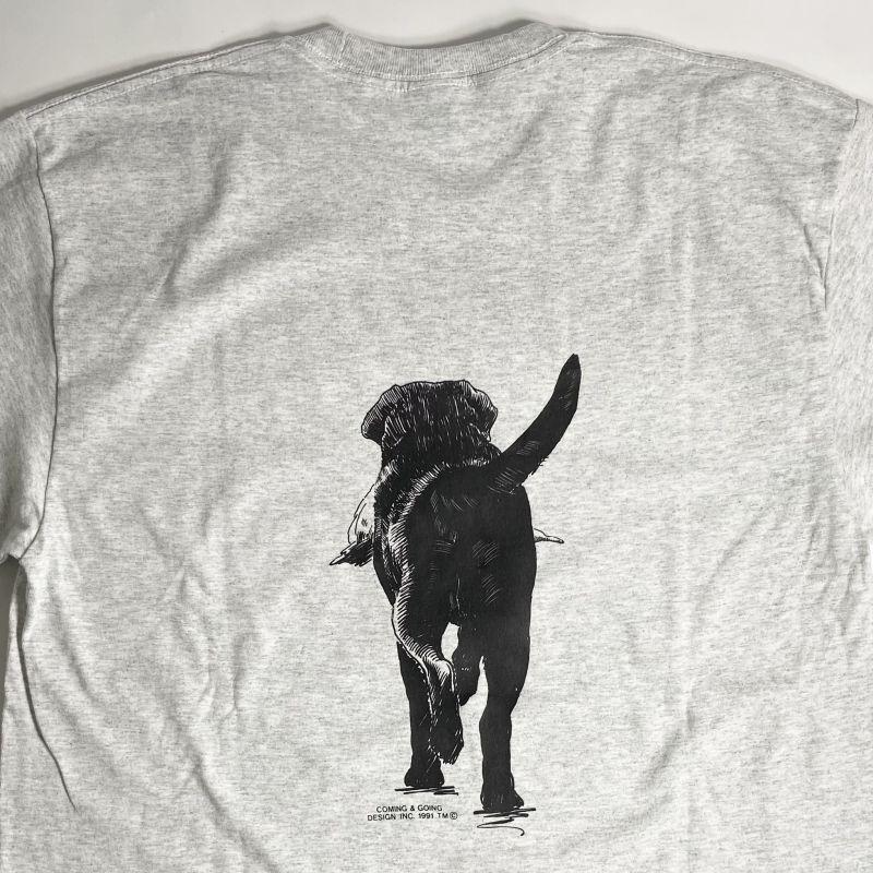 Coming & Going Designs ラブラドール ハンティング Tシャツ グレー