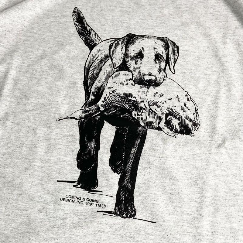 Coming & Going Designs ラブラドール ハンティング Tシャツ グレー