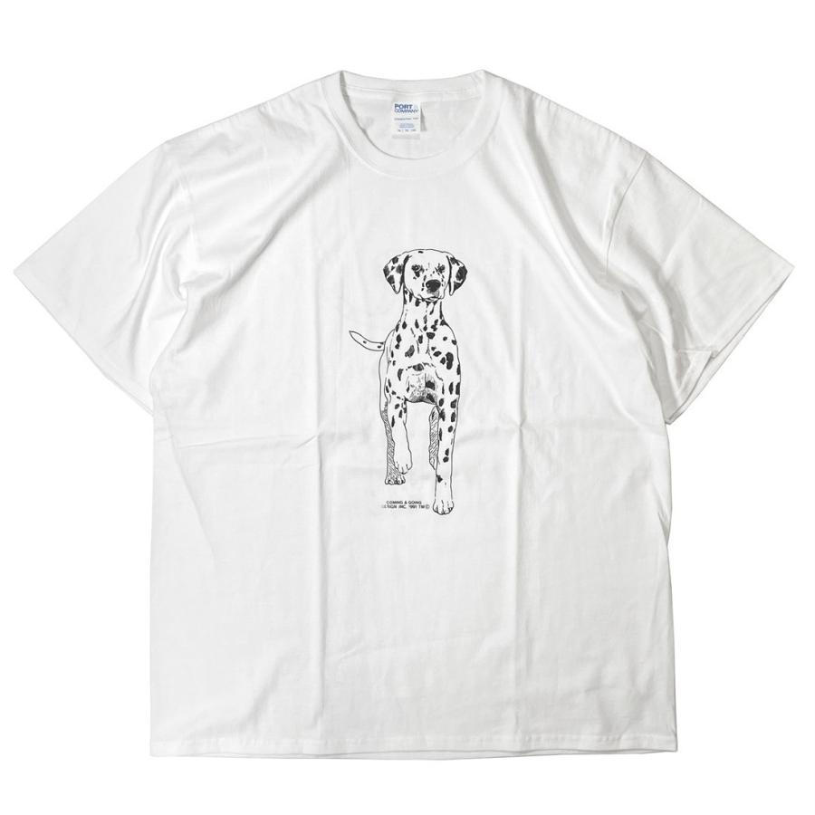 Coming & Going Designs ダルメシアン Tシャツ ホワイト メンズ/レディース/犬/猫｜rawdrip