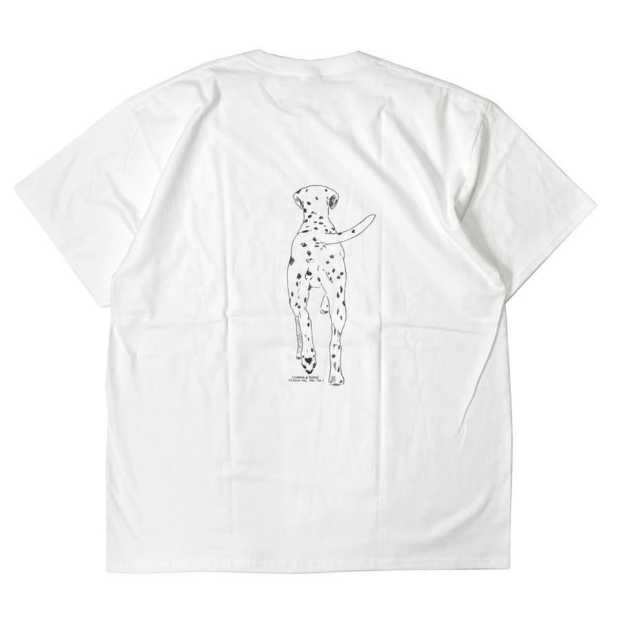 Coming & Going Designs ダルメシアン Tシャツ ホワイト メンズ/レディース/犬/猫｜rawdrip｜02