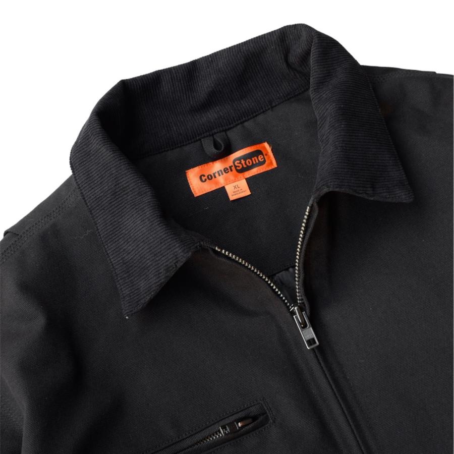 CornerStone ダック クロス ワークジャケット J763 ブラック CornerStone ダック クロス ワークジャケット J763 ブラック