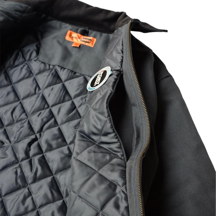 CornerStone ダック クロス ワークジャケット J763 チャコール CornerStone ダック クロス ワークジャケット J763 チャコール