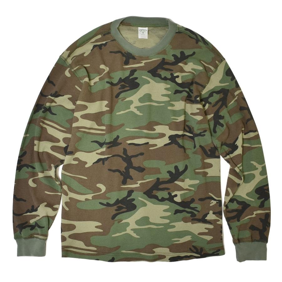 Cotton Collective 7.0oz Waffle L/S Tee - Vintage Camo コットン