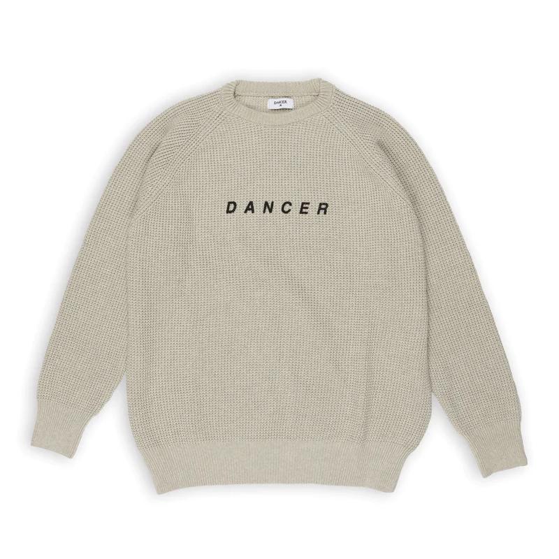 SALE]DANCER コットン ニット クリーム メンズ トップス セーター 