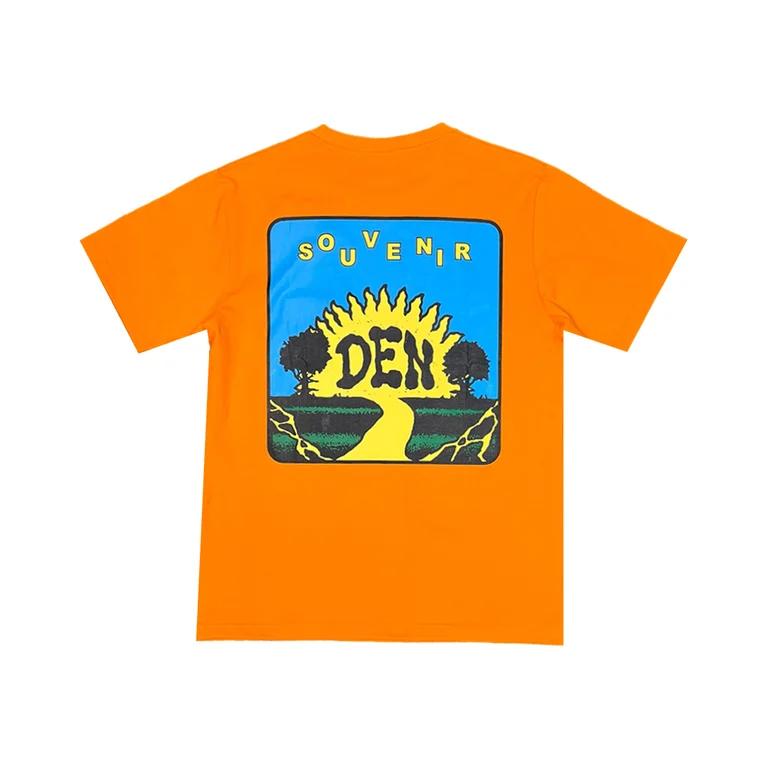 Den Souvenir デンスーべニア Sunset S/S Tシャツ オレンジ 半袖T