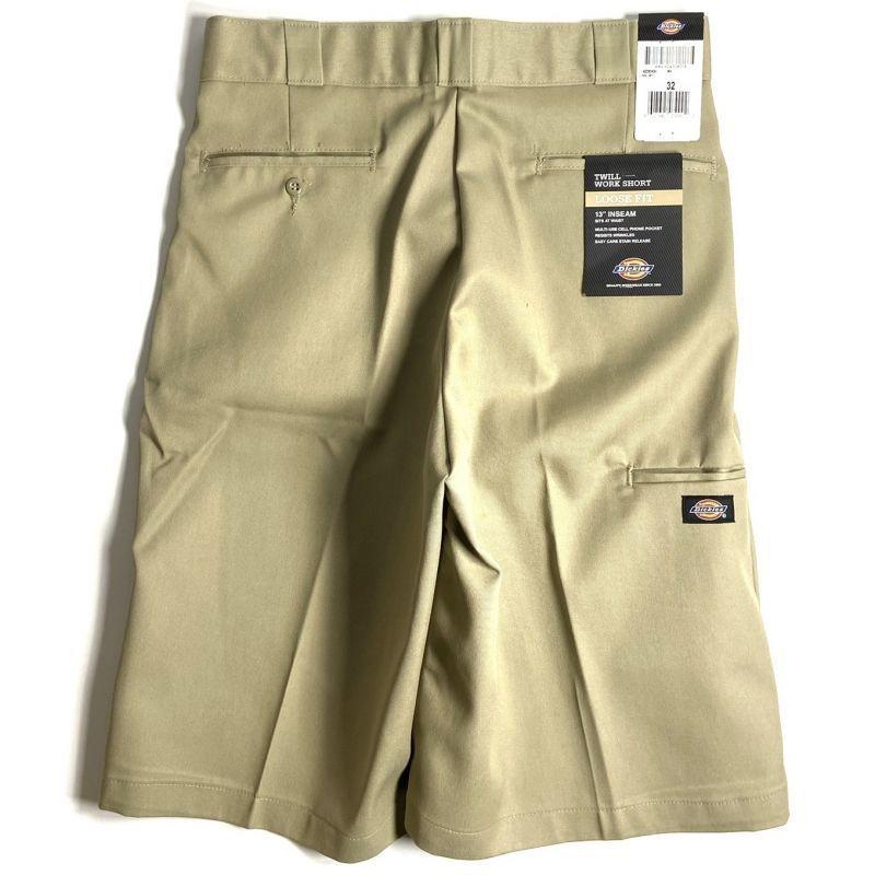 ディッキーズ 13" ルーズフィット マルチ ユーズ ポケット ワーク ショーツ カーキ dickies