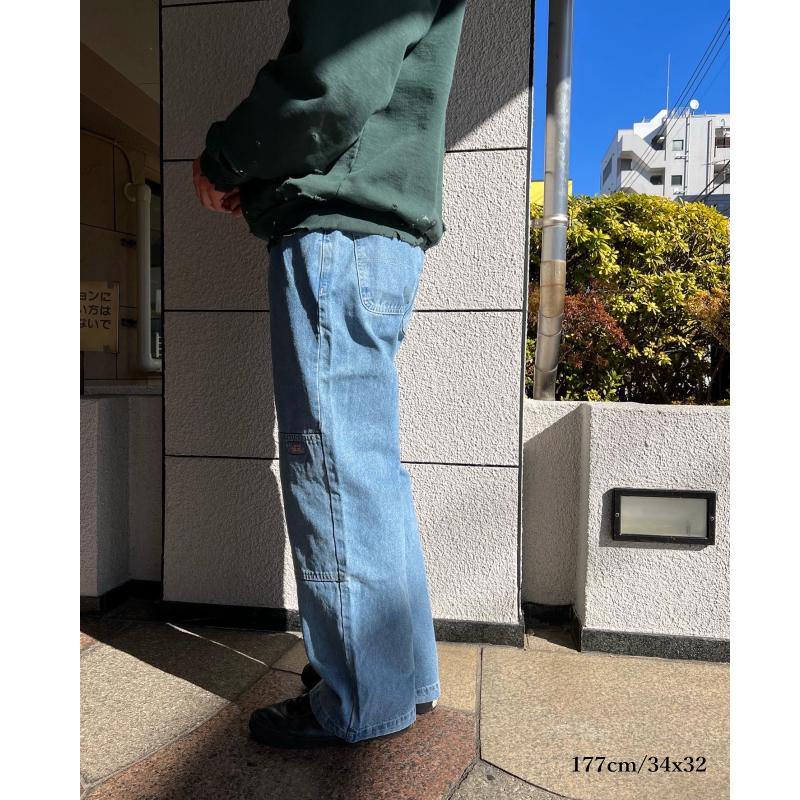 AT-DIRTY ダブルニーペインターパンツ デニム ライトオンス ワーク 3 Dickies ディッキーズ ダブルニー デニム パンツ ライトデニム