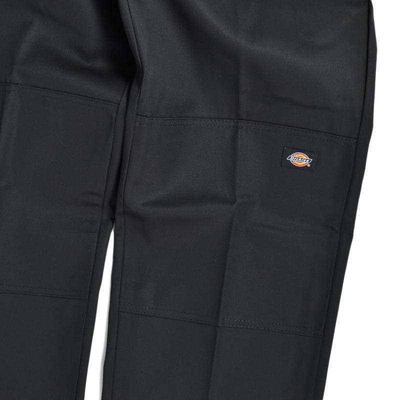 Dickies US ルーズフィット ダブルニー ワークパンツ ブラック