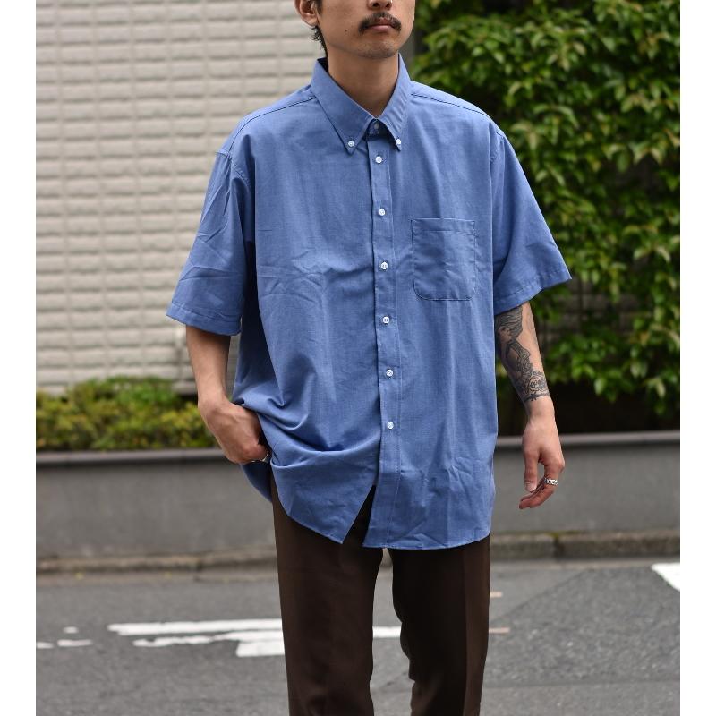 EDWARDS GARMENT イージー ケア S/S オックスフォード シャツ ライトグレー｜rawdrip｜04