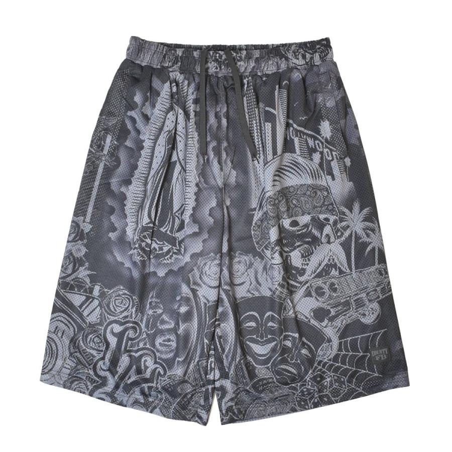 County FB 総柄 メッシュ ショートパンツ FB County Graffiti Mesh Shorts メッシュショーツ メンズ レディース