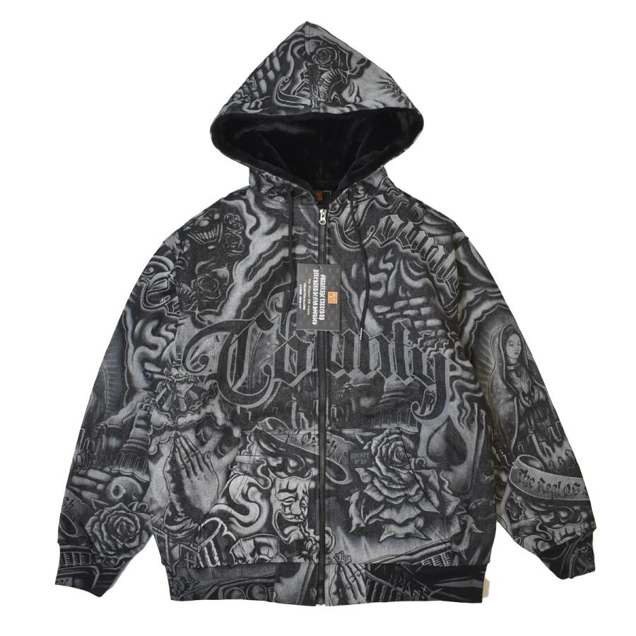 FB County Inked Up Cozy Denim Jacket - Black メンズレディース
