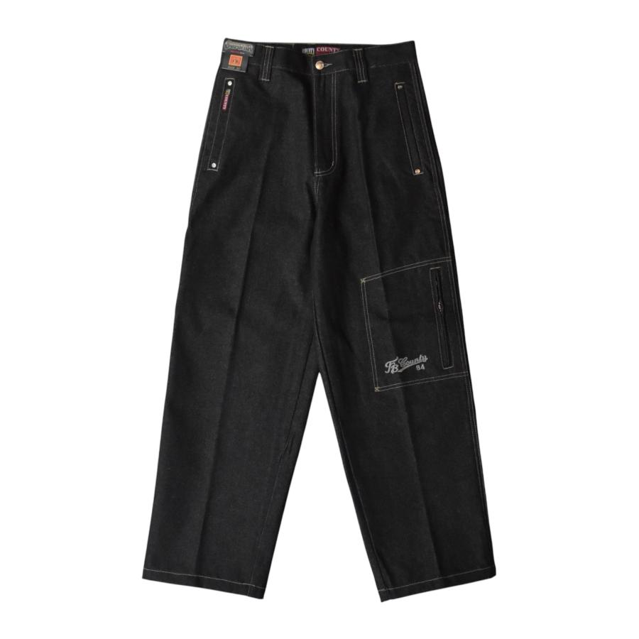 FB COUNTY Old School Carpenter Denim Pants - Black デニムパンツ 