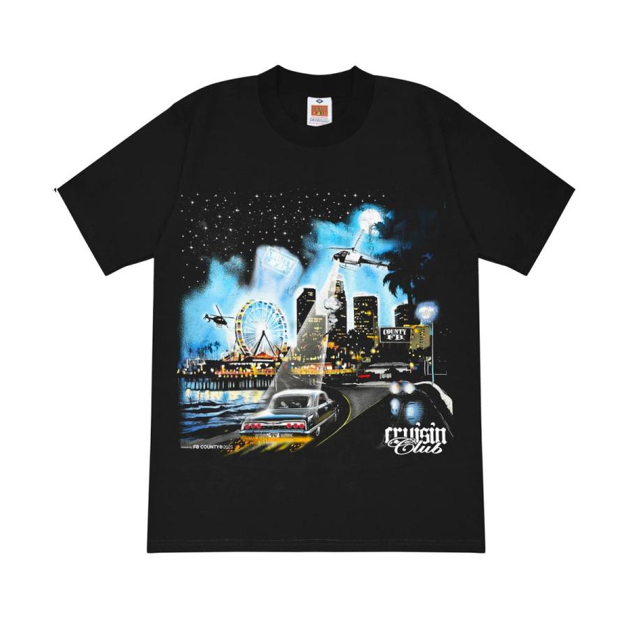 FB County Cruisin Club Graphic Heavy Hard Tee - Black : RAWDRIP