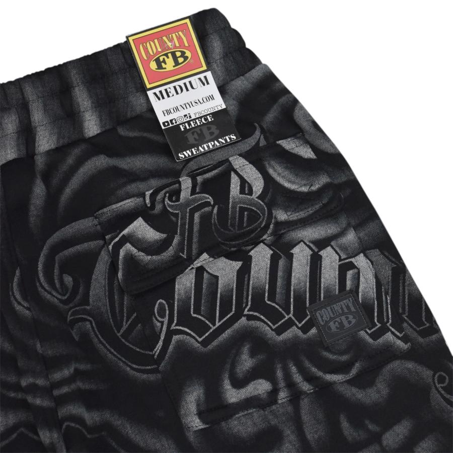 FB County Inked Up Sweat Pants - Black エフビーカウンティ