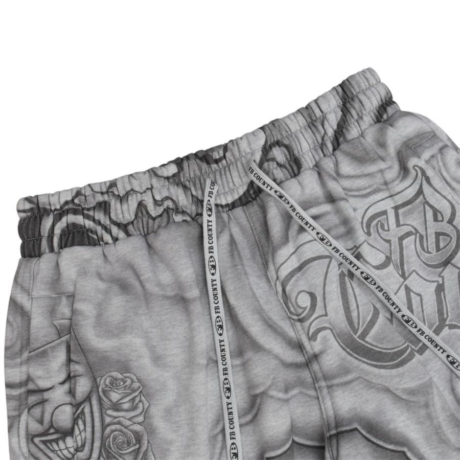 FB County Inked Up Sweat Pants - Grey エフビーカウンティ
