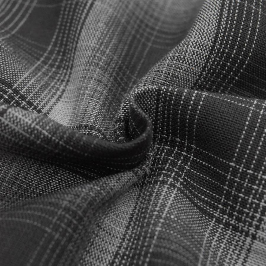 FB County L/S Checker Flannel Shirts - Black/Black チェッカー