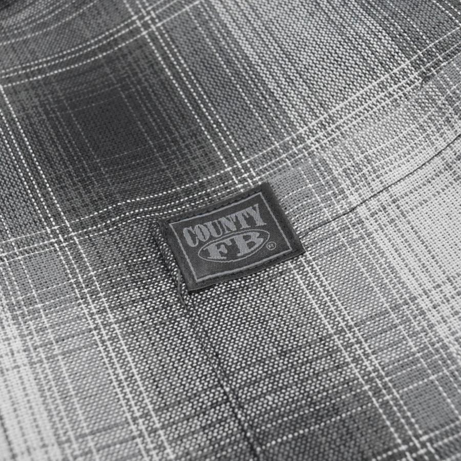FB County L/S Checker Flannel Shirts - Black/Grey チェッカー