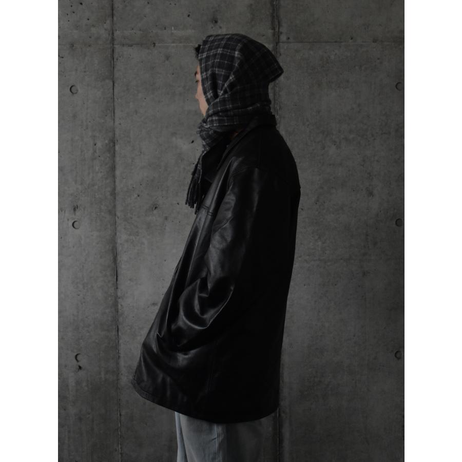 Ferugini Deadstock Leather Jacket - Black デッドストック レザー