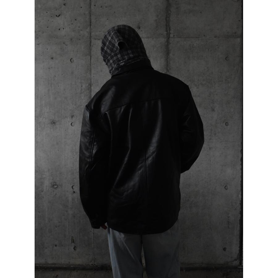 Ferugini Deadstock Leather Jacket - Black デッドストック レザー