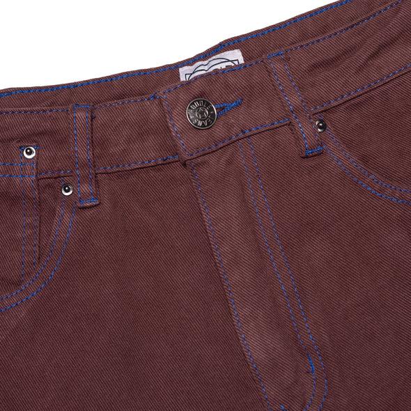 HODDLE Ranger Jean Brown/Blue Stitching  メンズ デニム ジーンズ パンツ ホドル スケートボード｜rawdrip｜04