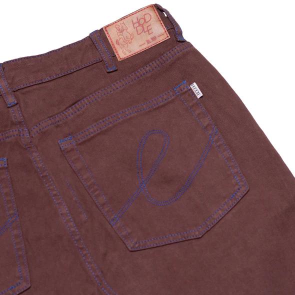 HODDLE Ranger Jean Brown/Blue Stitching  メンズ デニム ジーンズ パンツ ホドル スケートボード｜rawdrip｜05