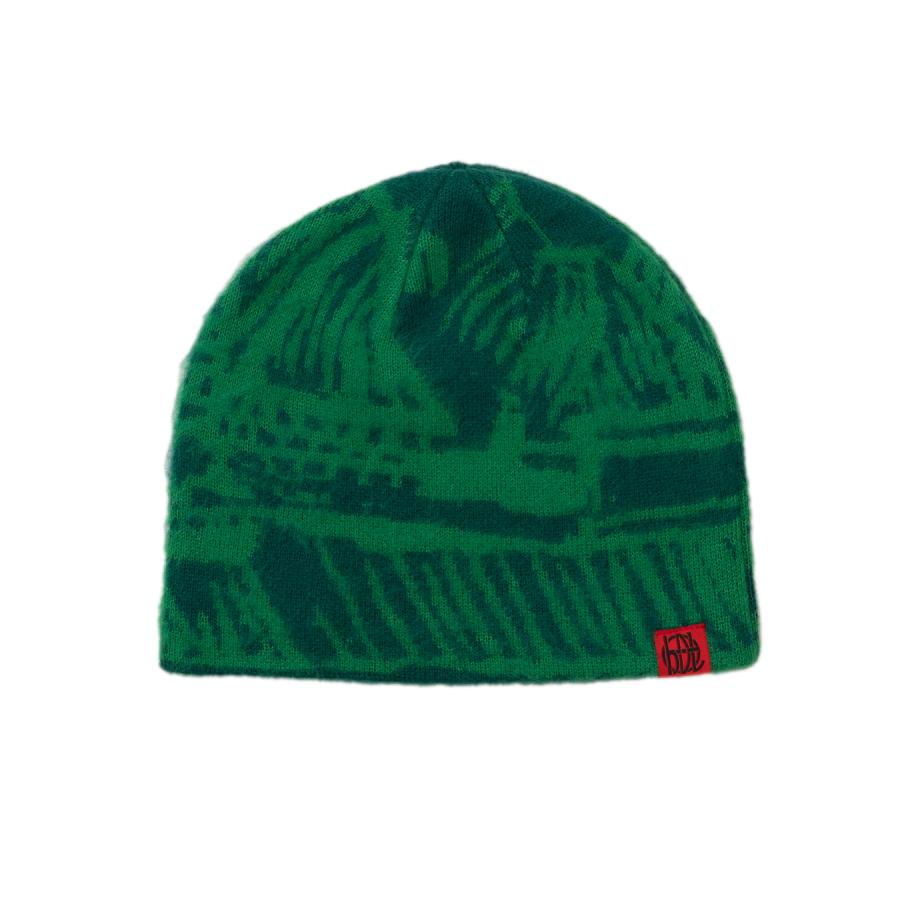 HODDLE Mohair Landscape Beanie Green グリーン ビーニー ニット