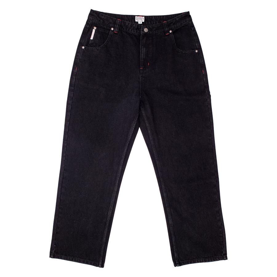 HODDLE SONAS JEANS CONTRAST BLACK/RED ブラック/レッド デニム 