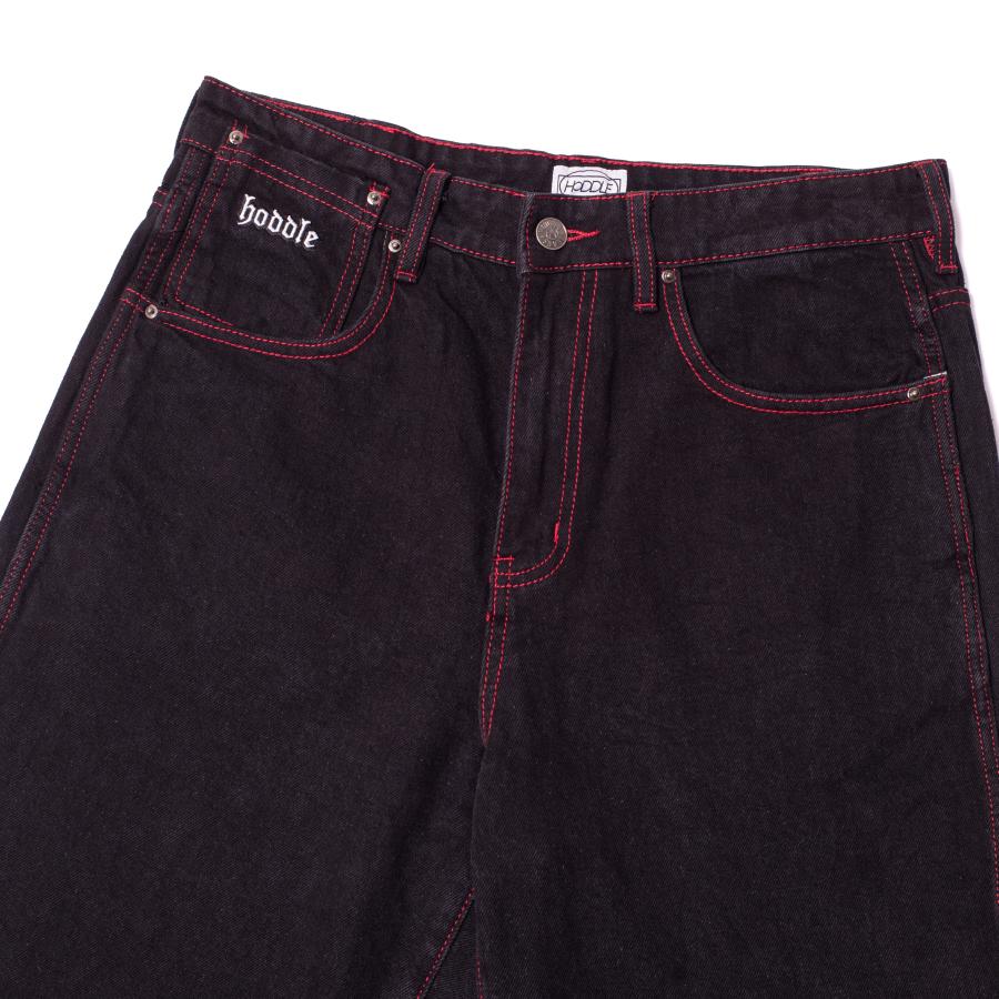HODDLE 16 Ounce Denim Ranger Jean ブラック/レッドステッチ HODDLE 16 Ounce Denim Ranger Jean ブラック/レッドステッチ