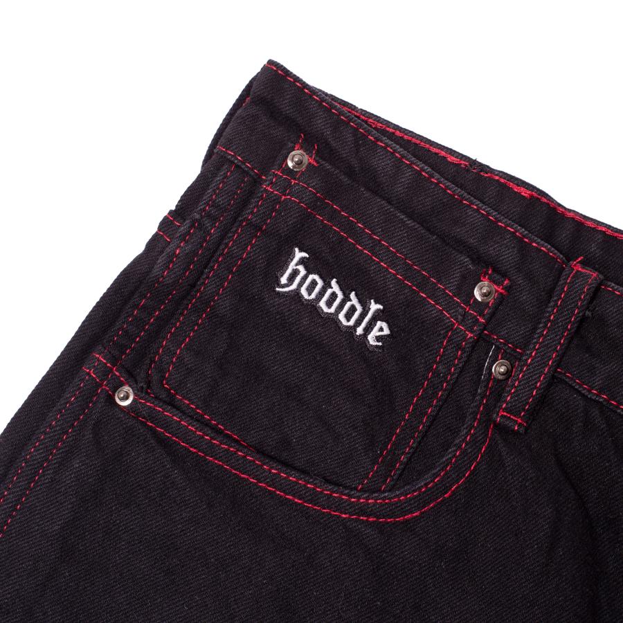 HODDLE 16 Ounce Denim Ranger Jean ブラック/レッドステッチ HODDLE 16 Ounce Denim Ranger Jean ブラック/レッドステッチ
