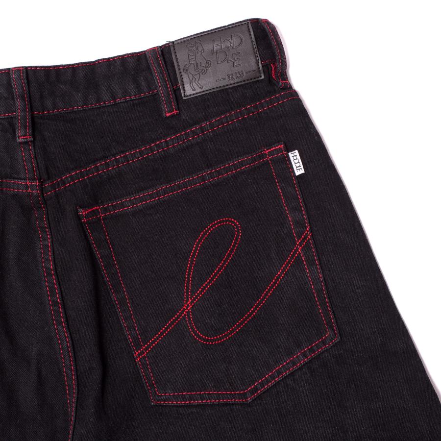 HODDLE 16 Ounce Denim Ranger Jean ブラック/レッドステッチ HODDLE 16 Ounce Denim Ranger Jean ブラック/レッドステッチ