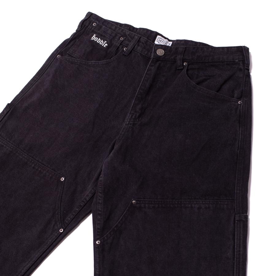 HODDLE 16 Ounce Denim Double Knee Carpenter Jean ブラック HODDLE 16 Ounce Denim Double Knee Carpenter Jean ブラック
